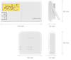 Salus bezprzewodowy, natynkowy, elektroniczny termostat 091FLRFv2, tygodniowy