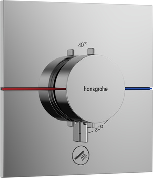 HG ShowerSelect Comfort E Bateria termostatyczna do 1 odbiornika z dodatkowym wyjściem, podtynkowa, Chrom