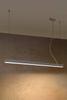 Lampa wisząca PINNE 117 szara 3000K