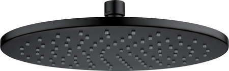 Głowica prysznicowa okrągła - 250 mm nero NAC N91K