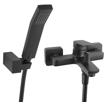 VITTO VERDELINE bateria wannowa z zestawem natryskowym, czarny