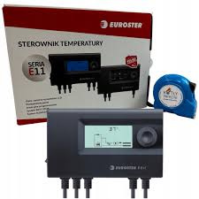 Sterownik Euroster 11Z STERWNIK TEMPERATURY POMPY I ZAWORU wyświetlacz LCD