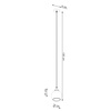 Lampa wisząca ALINO 1 czarna