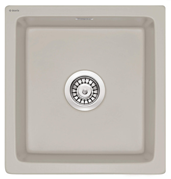 Zlewozmywak ceramiczny 1-komorowy cappuccino stal ZCB C103