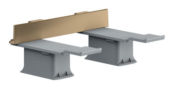 AX Universal Softsquare Zestaw adapterów, Brąz Szczotkowany