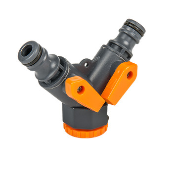 GOLD LINE Trójnik z dwoma zaworami GW 3/4"