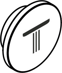 AX Symbol strumień Rain mały do modułu Select, Chrom