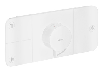 AX One Moduł termostatyczny do 3 odbiorników, podtynkowy, Biały Matowy