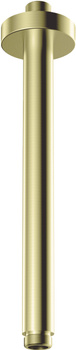 Wylewka sufitowa okrągła - 250 mm stała złoty szczotkowany Cascada NAC R42K