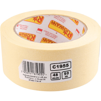 TAŚMA MASKUJĄCA PAPIEROWA 48MMx50M ŻÓŁTA