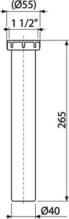 Rura z nakrętką 6/4"