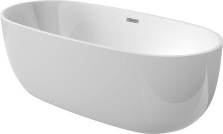 Wanna akrylowa wolnostojąca owalna - 150 cm biały KDU 015W