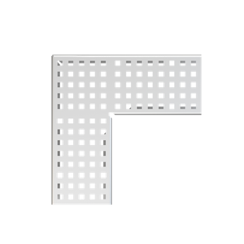 Ruszt odwodnienia drenażowego narożnego 100 mm, stal nierdzewna