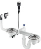 Syfon do zlewozmywaka granitowego 1.5- i 2-komorowego - Space-Saver stal ZXY 9983