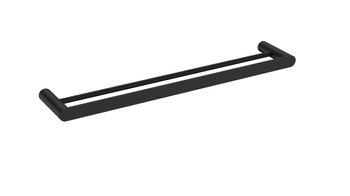 NOSTRIS wieszak na ręcznik podwójny 600mm, czarny