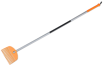 TQ Grabie wachlarzowe, 13 zębów, trzonek stalowy