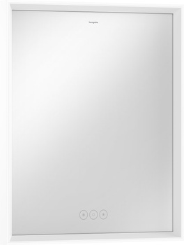 HG Xarita E Lustro z oświetleniem LED 600/50, pojemnościowy sensor dotykowy, Biały Matowy