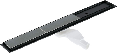 Odpływ liniowy podłogowy 70 cm - Odwracalny nero KOS N07D