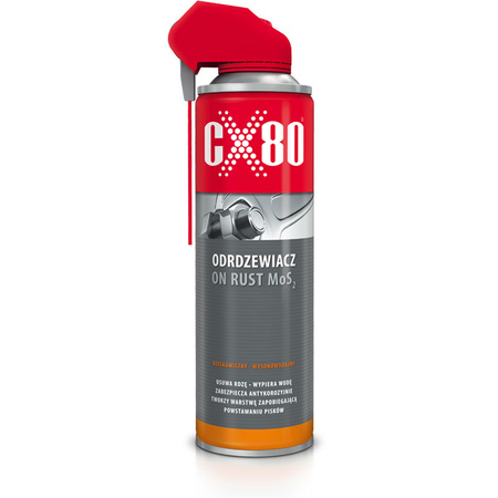 CX80 ON RUST MoS2 500ML DUO SPRAY – Skuteczny odrdzewiacz