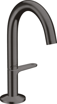 AX One Bateria umywalkowa Select 140 z kompletem odpływowym Push-Open, Czarny Chrom Szczotkowany