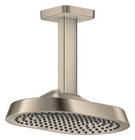 AX ShowerSphere Głowica prysznicowa 250/160 1jet EcoSmart+ z przyłączem sufitowym, Nikiel Szczotkowany