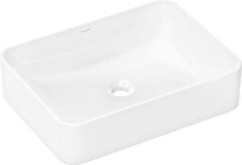 HG Xuniva Q Umywalka nablatowa 550/400 bez otwor na baterię, bez przelewu, SmartClean, Biały