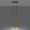 Lampa Wisząca LAGOS 2 złoty połysk