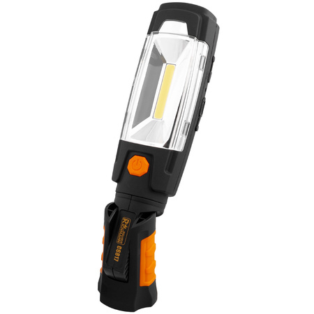 LAMPA AKU. 3W + 6 LED, OBROTOWA 360* MAGNETYCZNA