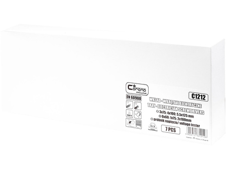 WKŁAD -  WKRĘTAKI ELEKTRYCZNE 6 ELEM. + PRÓBNIK + TACKA C1101