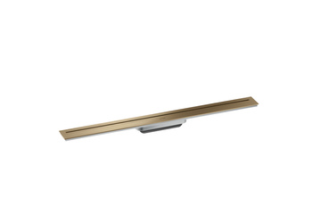 AX Drain Element zewnętrzny odpływu liniowego 800, montaż odsunięty od ściany, Brąz Szczotkowany
