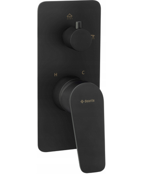 Bateria prysznicowa podtynkowa z przełącznikiem natrysku nero BGJ N44P