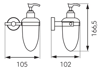 MEPHISTO dozownik na mydło, chrom