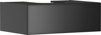 HG Xevolos E Szafka pod szlifowaną umywalkę wpuszczaną w blat/nablatową z 1 szufladą 780/550, Szary Łupek Matowy, Kolor frontu: Szary Łupek Metaliczny