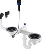 Syfon do zlewozmywaka granitowego 1.5- i 2-komorowego - Space-Saver nero ZXY N973