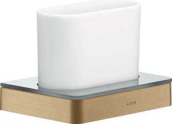 AX Universal Softsquare Kubek na szczoteczki do zębów, Brąz Szczotkowany