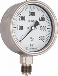 Manometr chemiczny RF 100 Ch, D402, fi100 mm, -1÷15 bar, G1/2", rad, kl. 1,0