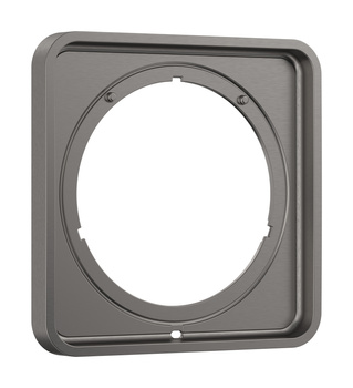 AX ShowerSelect ID Element przedłużający 5 mm, softsquare, Czarny Chrom Szczotkowany