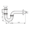 Syfon rurowy 5/4", chrom