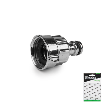 Przyłącze na kran GW 1" / 3/4" CYNK CHROM - woreczek ekspozycyjny