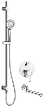 Zestaw prysznicowy podtynkowy z wylewką wannową składana Arnika NAC 09QA