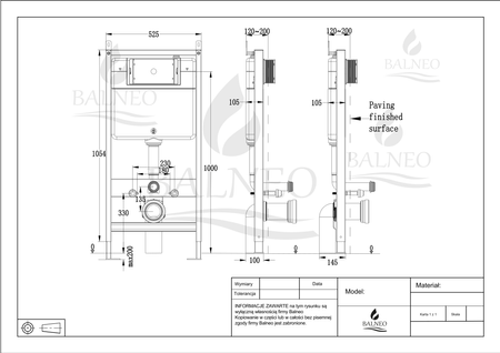 Stelaż podtynkowy WC Fix-Frame SLIM