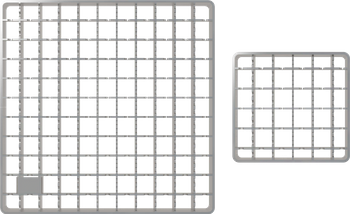 Kratka maskująca do odpływu punktowego z wlotem skrzynkowym APR6, stal nierdzewna AISI 316L