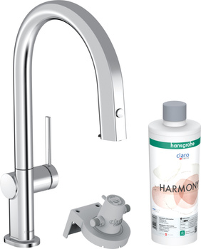HG Aqittura M91 FilterSystem 210 1jet z wyciąganą wylewką, sBox, zestaw startowy, Chrom