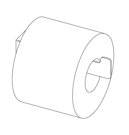 Uchwyt na papier toaletowy ścienny bianco ADM A211