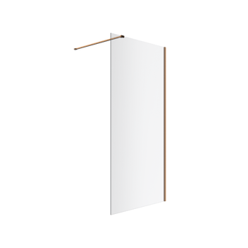 EXCELLENT Vidoq walk-in ścianka prysznicowa prosta 90x200 cm, powłoka Clean Control, miedziany szczotkowany miedziany szczotkowany KAEX.1506.900.LP.CB