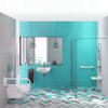 Zestaw WC podtynkowy 6 w 1 biały chrom CDVS6WPW