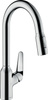 HG Focus M42 Jednouchwytowa bateria kuchenna 220, wyciągana wylewka, 2jet, Chrom