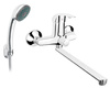 VASTO bateria wannowa z wylewką 350mm z zestawem natryskowym U28, chrom
