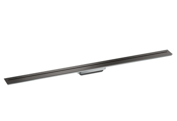 AX Drain Element zewnętrzny odpływu liniowego 1200, montaż przyścienny, Czarny Chrom Szczotkowany