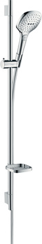 HG Raindance Select E Zestaw prysznicowy 120 3jet EcoSmart z drążkiem 90 cm i mydelniczką, Chrom